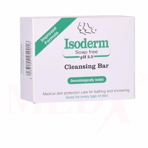 Isoderm Soap-Free Cleansing Bar, 100g