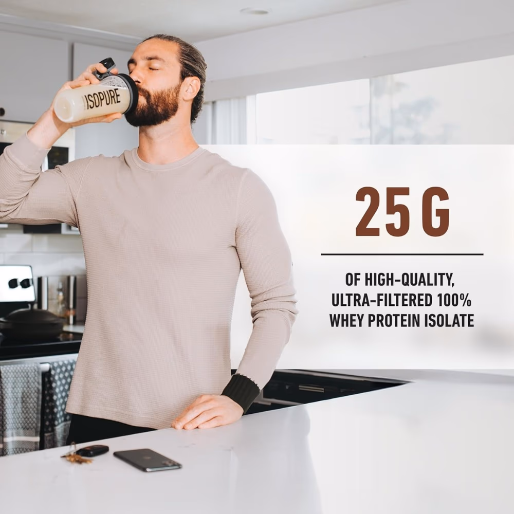 Isopure Low Carb Protein, Dutch Chocolate, 3 LB 4