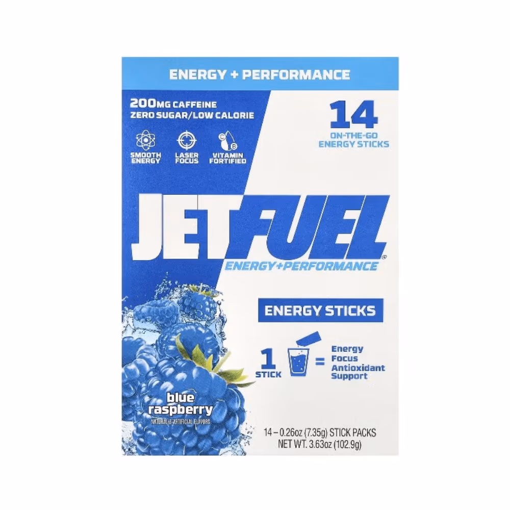 JetFuel Energy Sticks Blue Raspberry - 14 Sachets