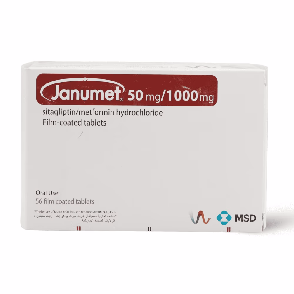 Janumet 50mg/1000mg | Pack of 56 Tablets 1