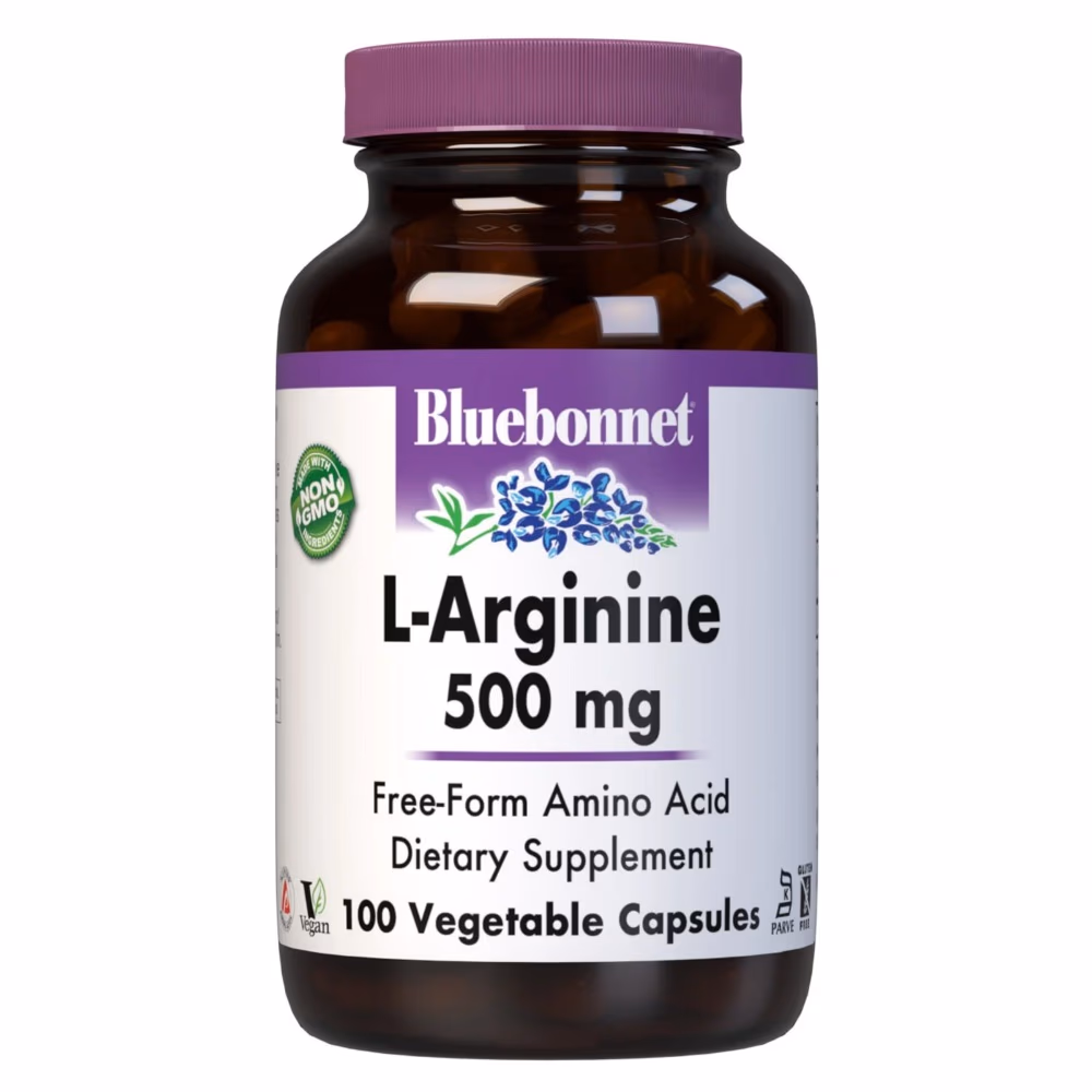 Bluebonnet L Arginine 500mg 100 Veg Caps 1