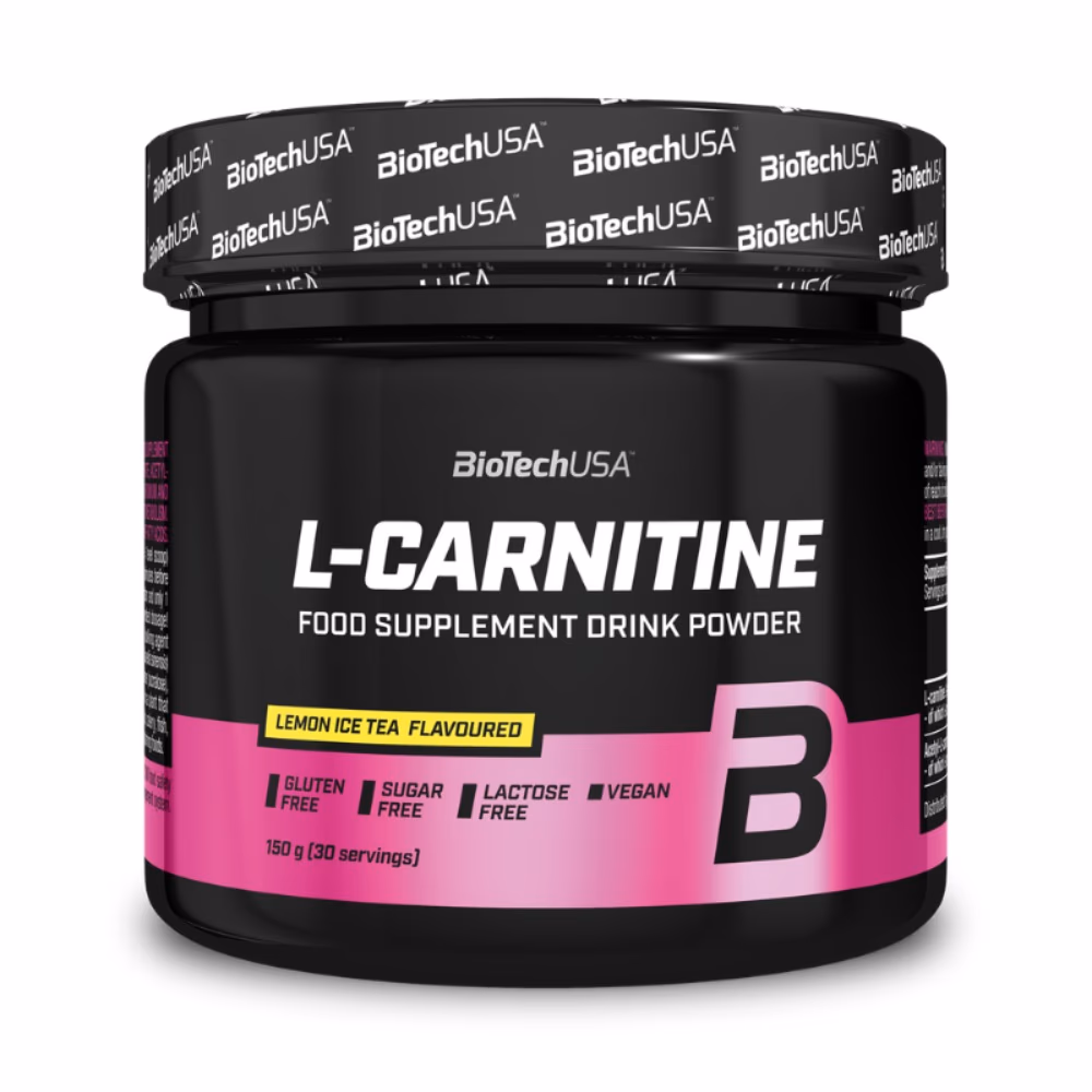 BioTechUSA L-Carnitine Powder Lemon Ice Tea 150g: Flavoured L-Carnitine for Fat Metabolism & Energy Support 1