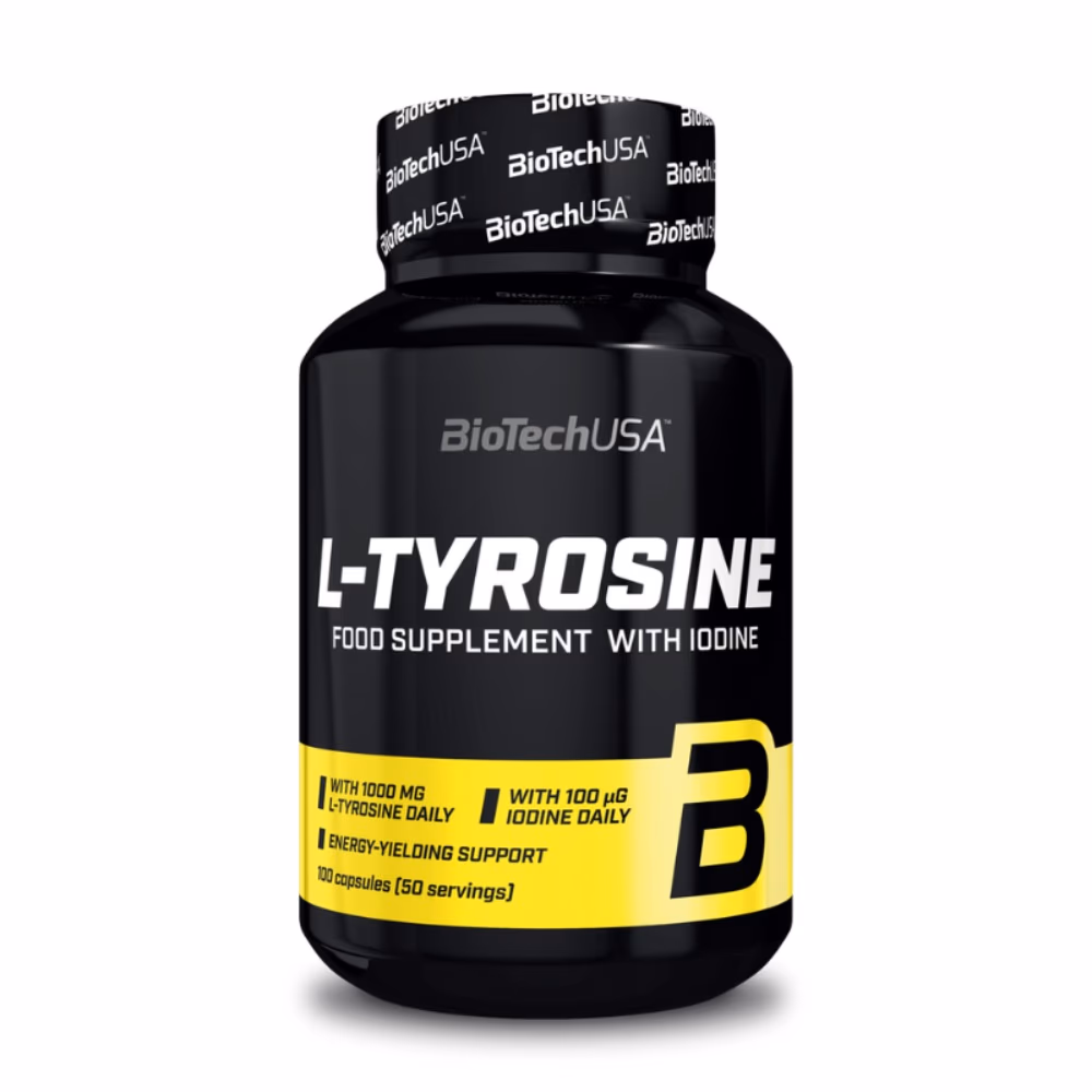 BioTechUSA L-Tyrosine 500mg 100 Capsules: Amino Acid Support for Focus, Mood & Mental Performance 1
