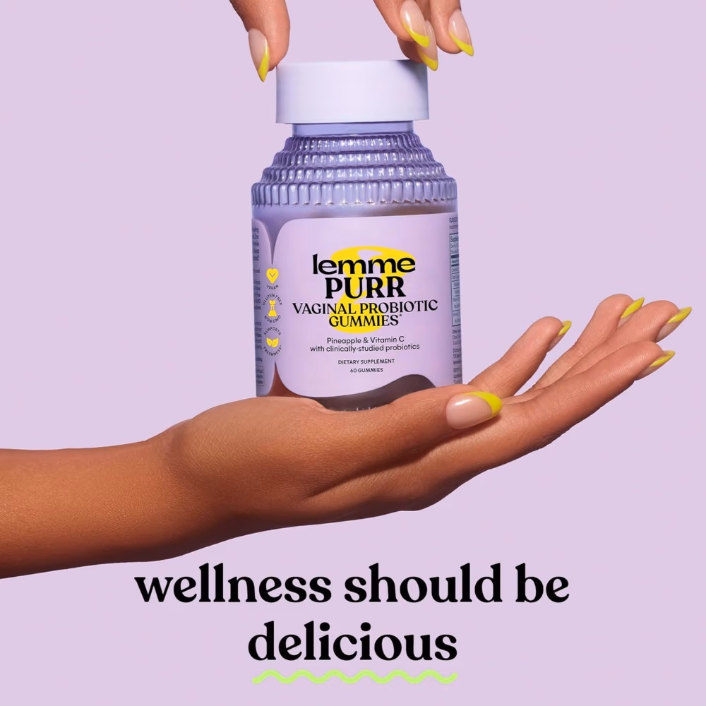 Lemme Purr Vaginal Probiotic Gummies – 60 Gummies | Feminine Health Supplement with Probiotics & Cranberry 2