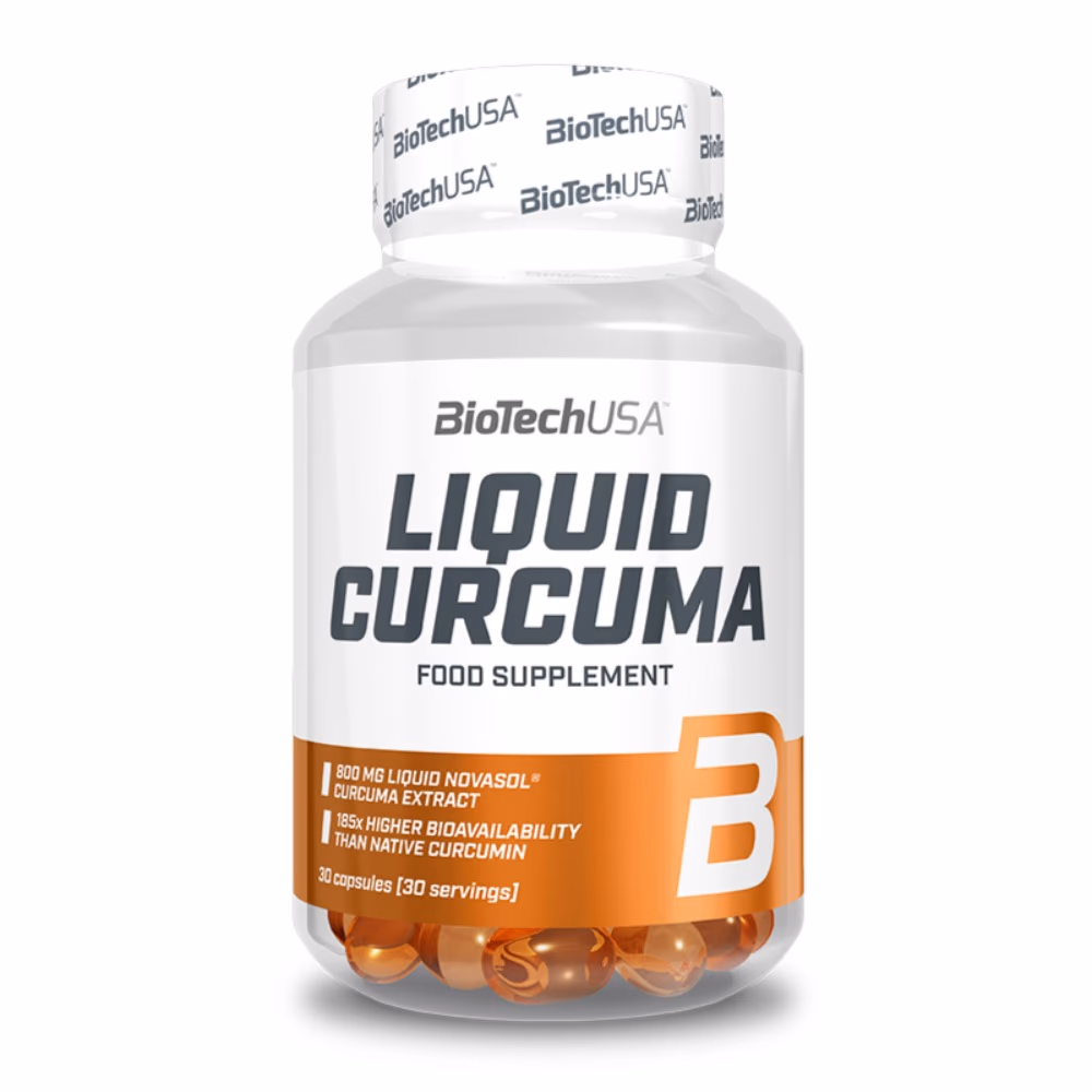 BioTechUSA Liquid Curcuma 30 Capsules: Turmeric Extract with Enhanced Absorption for Joint & Immune Support