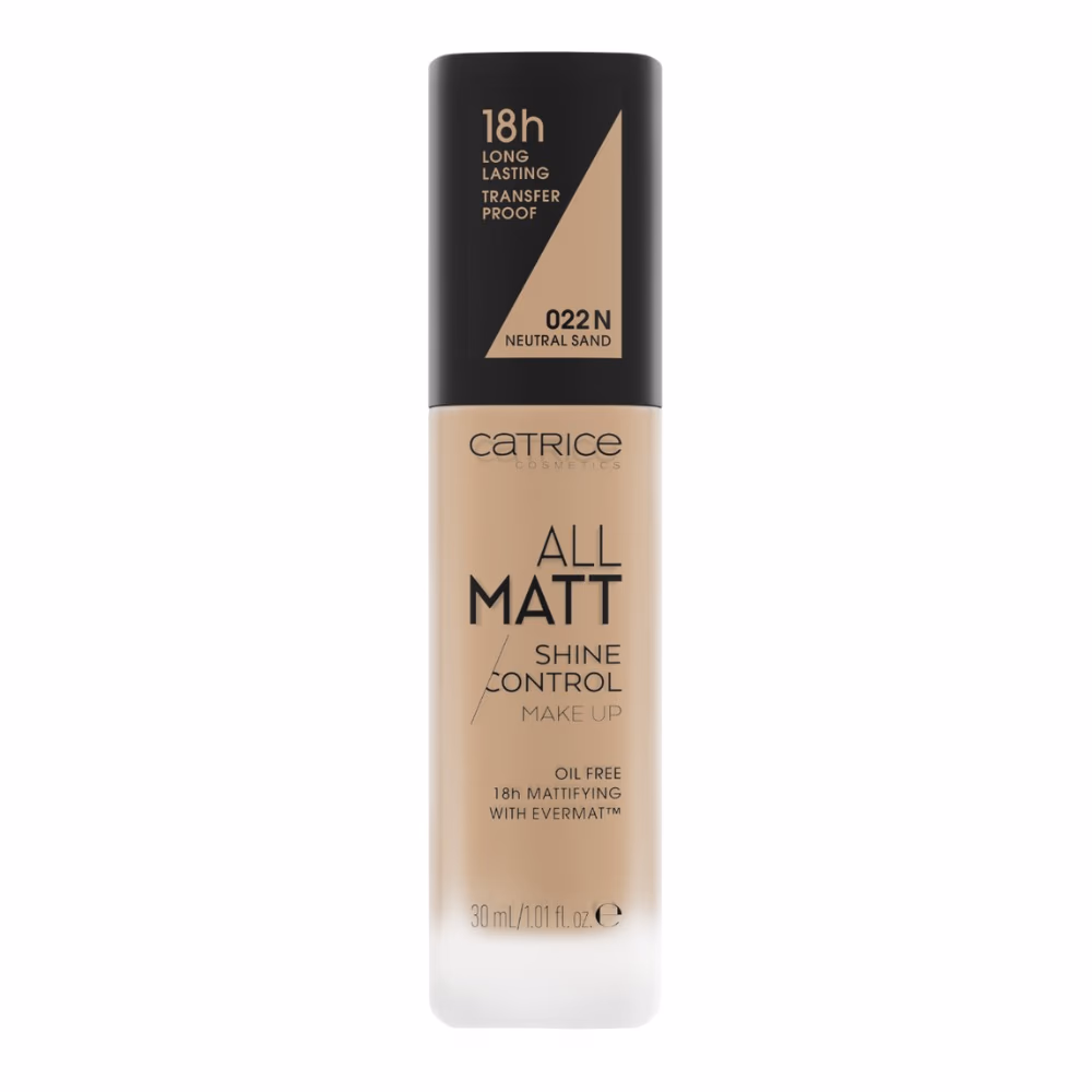 Catrice 022N All Matt Shine Control Neutral Sand 30ml  1