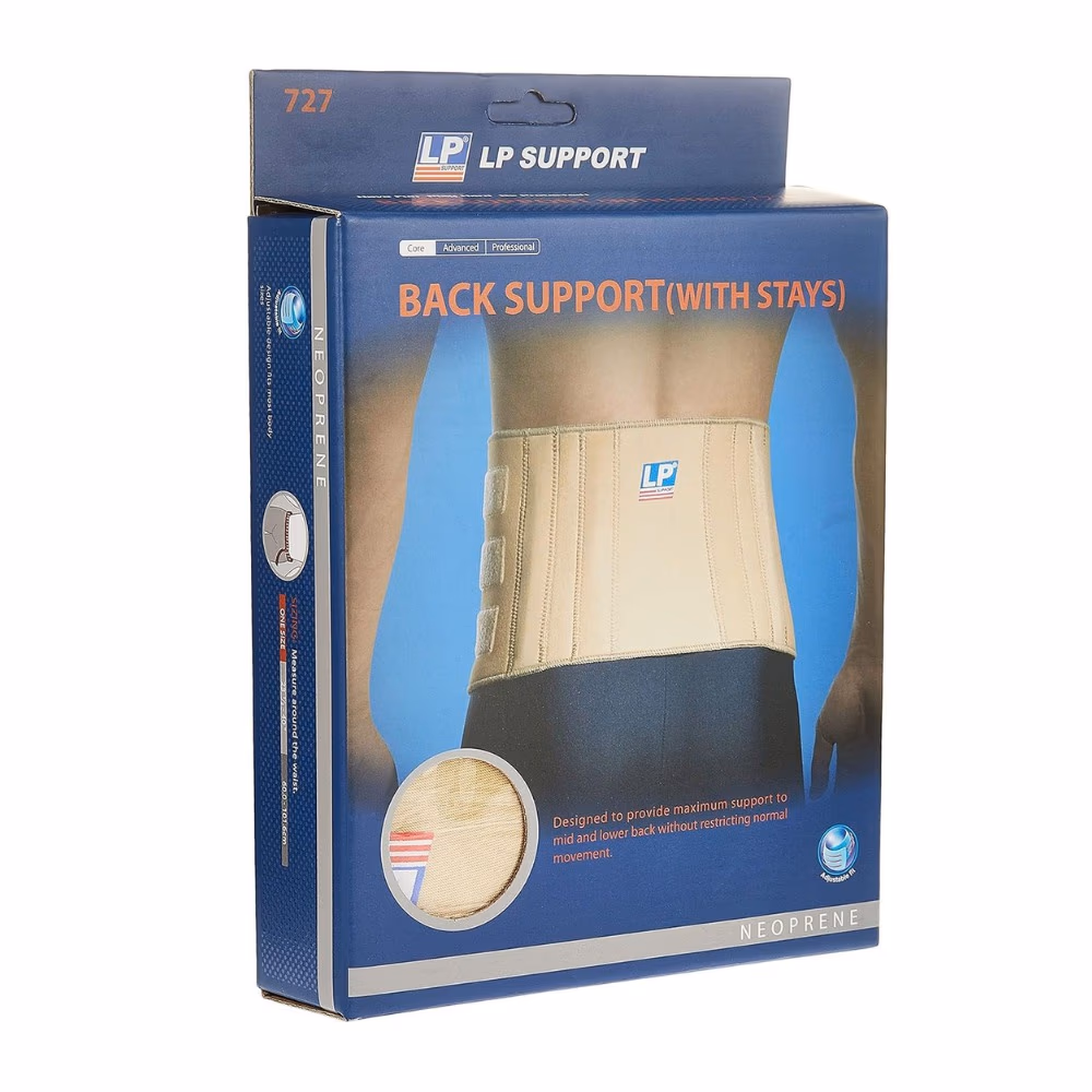 LP 727 Back Support with Stays 46" – Adjustable Lumbar Brace for Back Pain Relief & Posture Support 1
