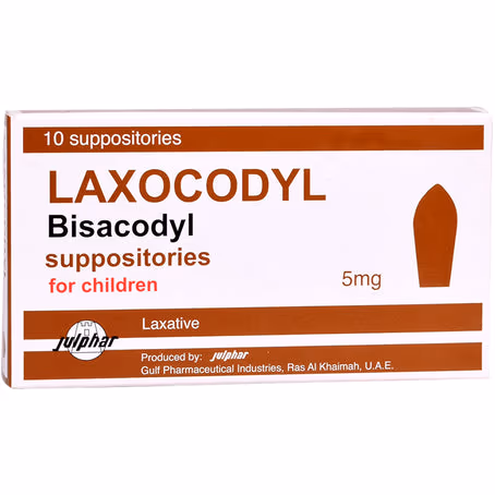 Laxocodyl 5mg Rectal Suppositories 10s 1