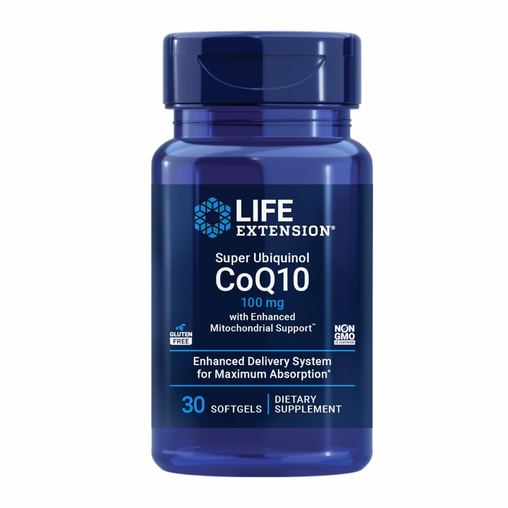 Life Extension Super Ubiquinol CoQ10 100mg 30 Softgels 1