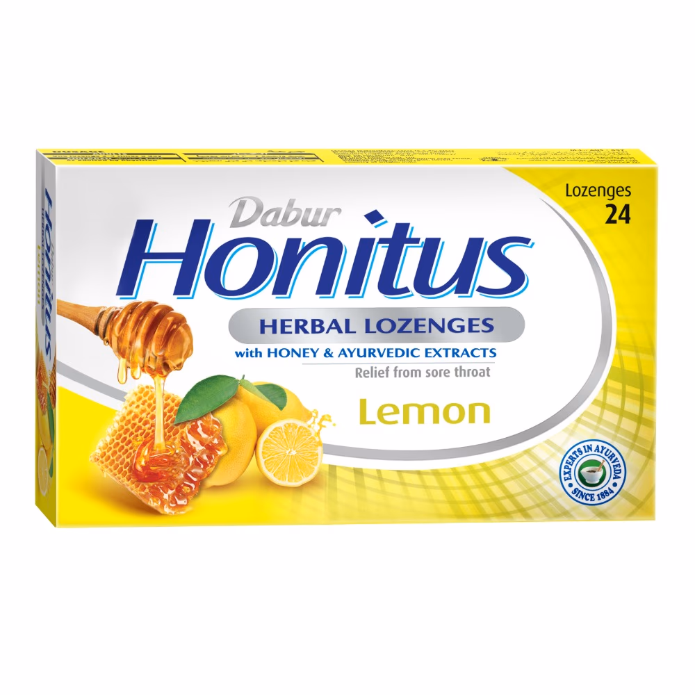 Dabur Honitus Herbal Lozenges Lemon 24S
