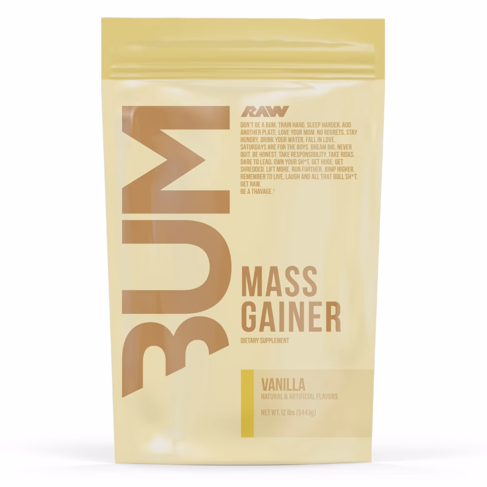 Raw Cbum Mass Gainer Vanilla 12LB 2