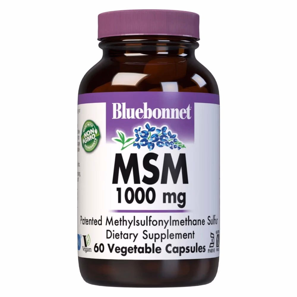 Bluebonnet MSM 1000mg 60 Veg Caps 1