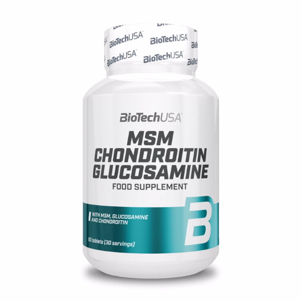 BioTechUSA MSM Chondroitin Glucosamine 60 Capsules: Joint Support Formula for Mobility & Cartilage Health 1