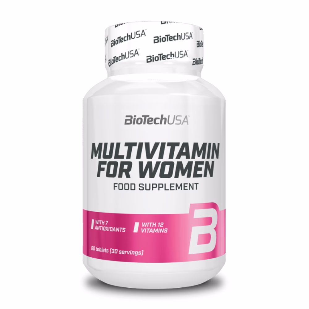 BioTechUSA Multivitamin for Women 60 Capsules: Daily Nutrient Support for Energy, Immunity & Hormonal Balance