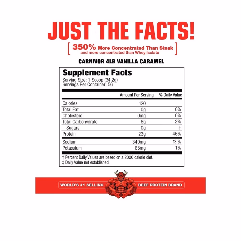 MuscleMeds Carnivor Vanilla Caramel 3.9lb 2