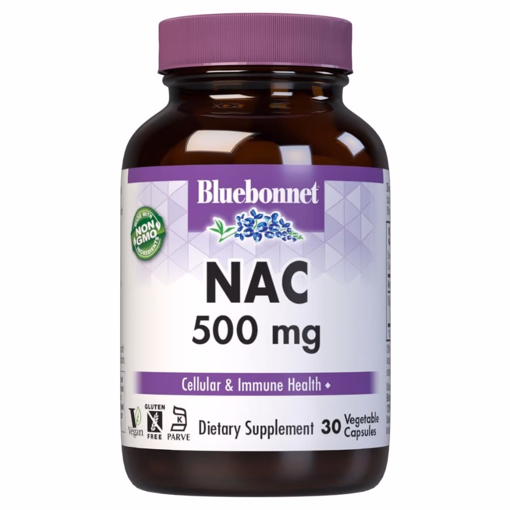Bluebonnet NAC 500mg 30 Veg Caps 1