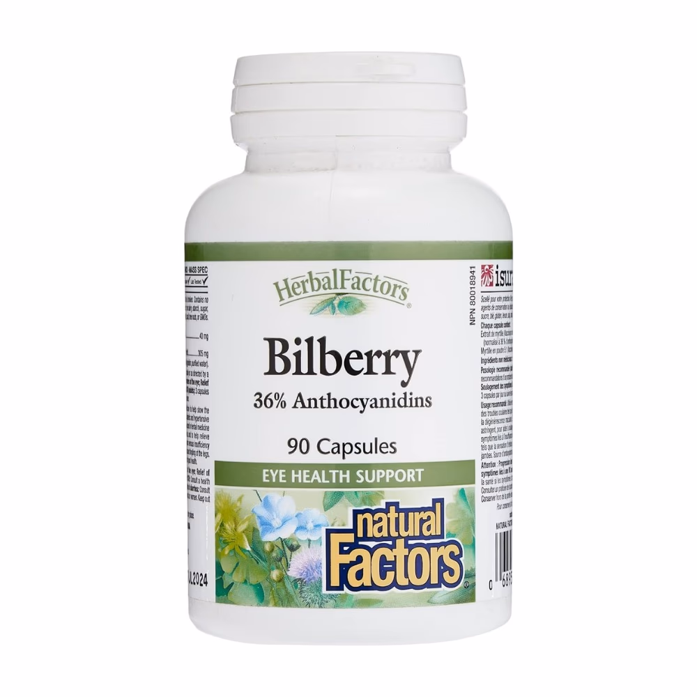 Natural Factors Bilberry 90s 1