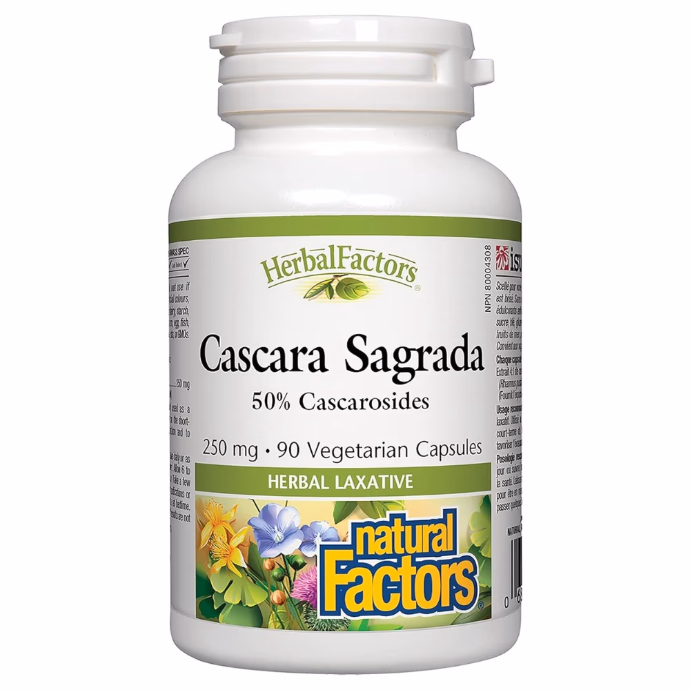Natural Factors Cascara Sagrada 250mg 90s 1