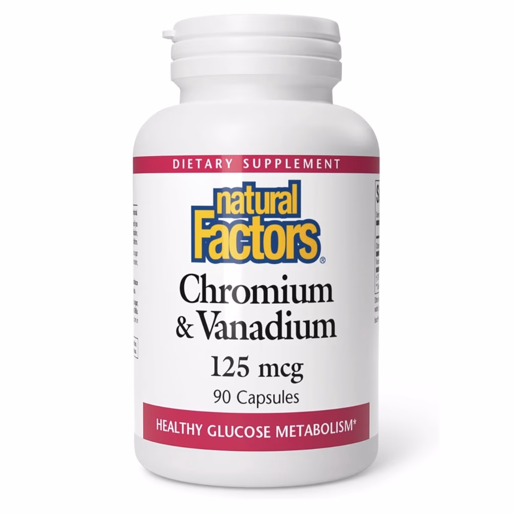 Natural Factors Chromium & Vanadium 125 mcg 60s 1