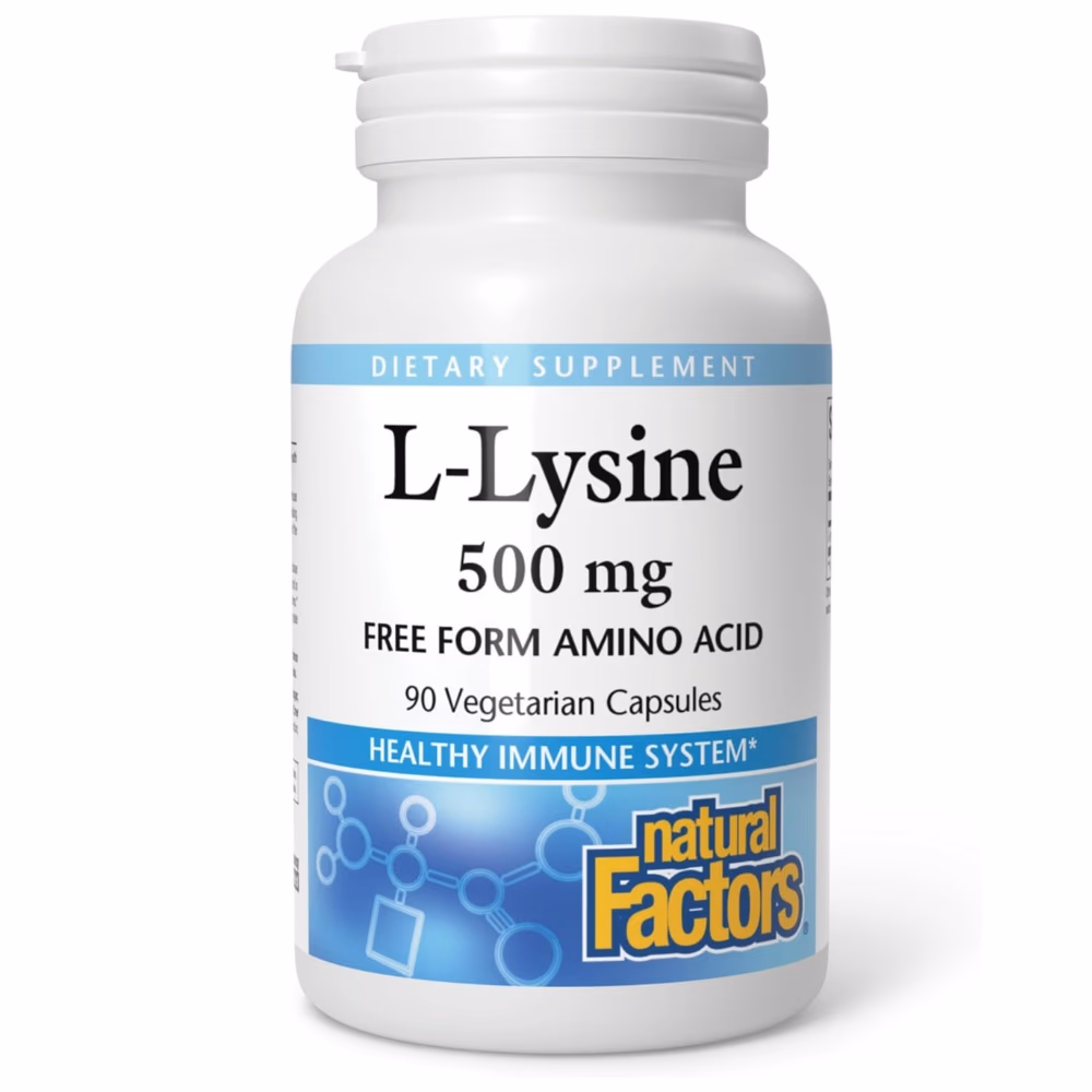 Natural Factors L-Lysine 500mg 90S 1