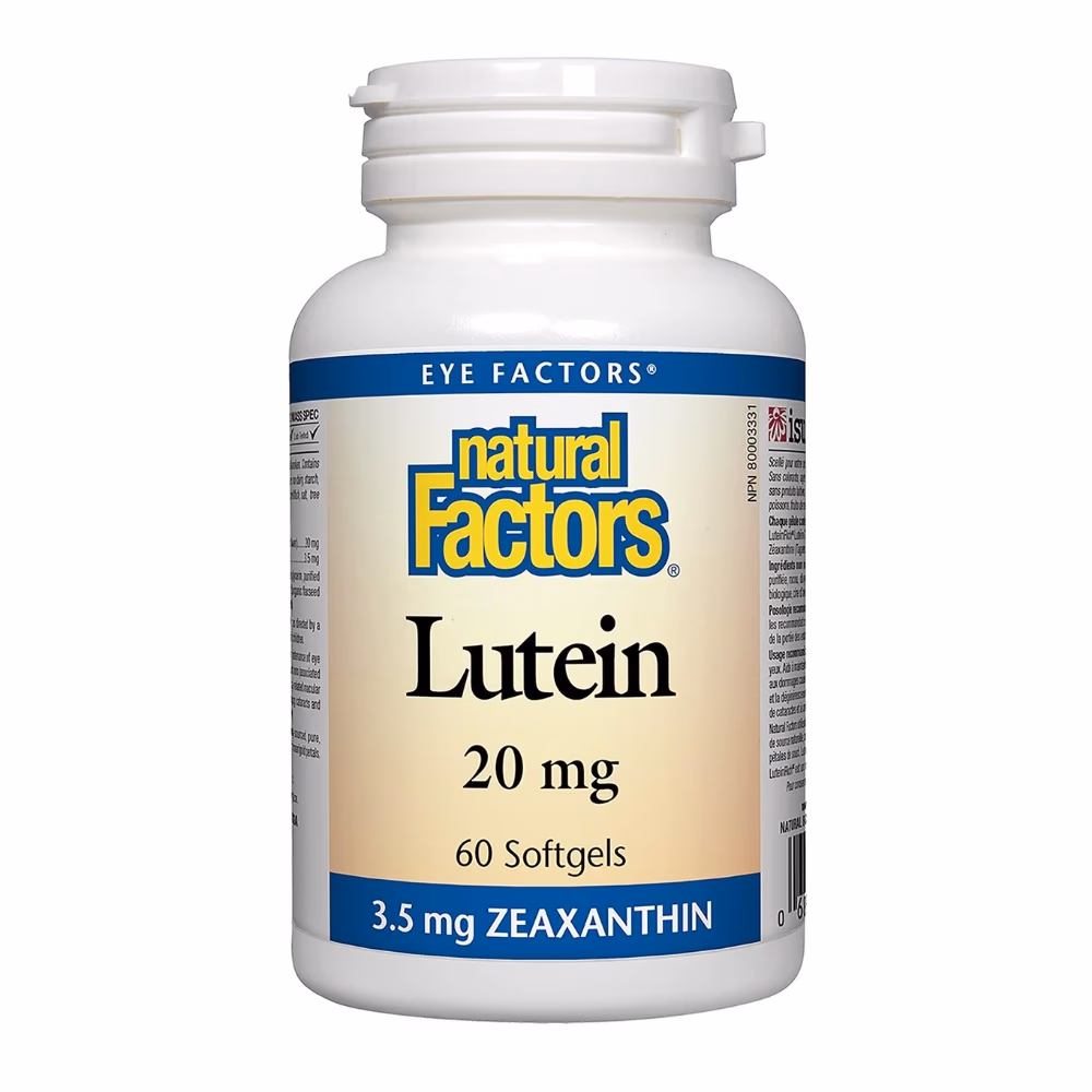 Natural Factors Lutein 20mg 60s 1