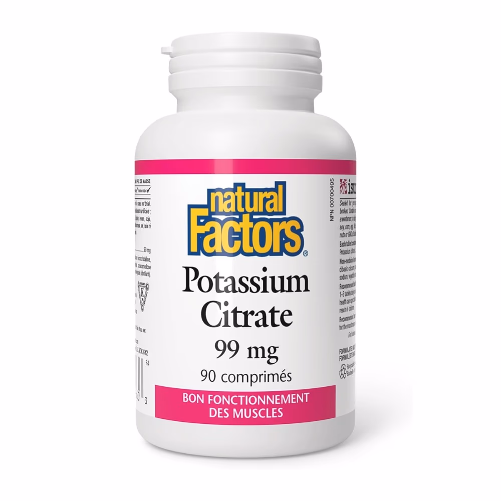 Natural Factors Potassium 99mg 90s