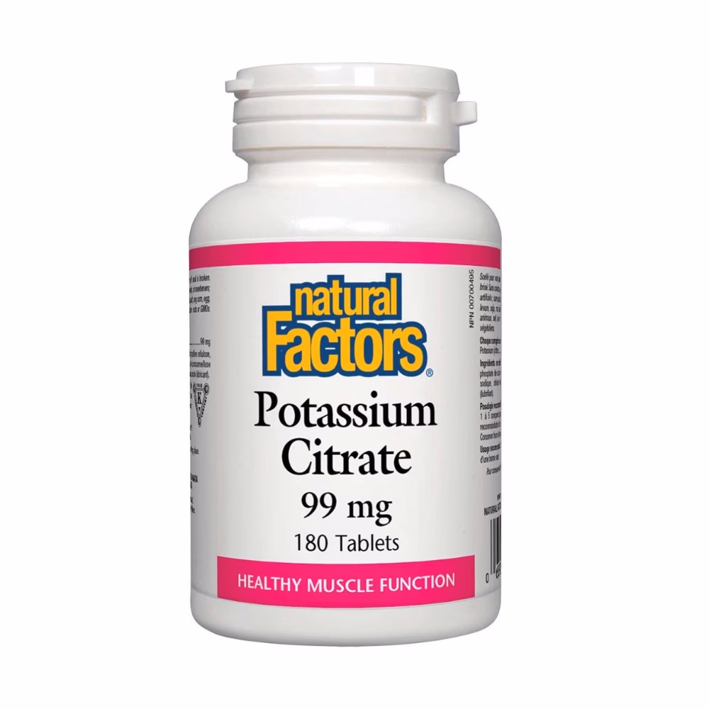 Natural Factors Potassium Citrate 99mg 180s