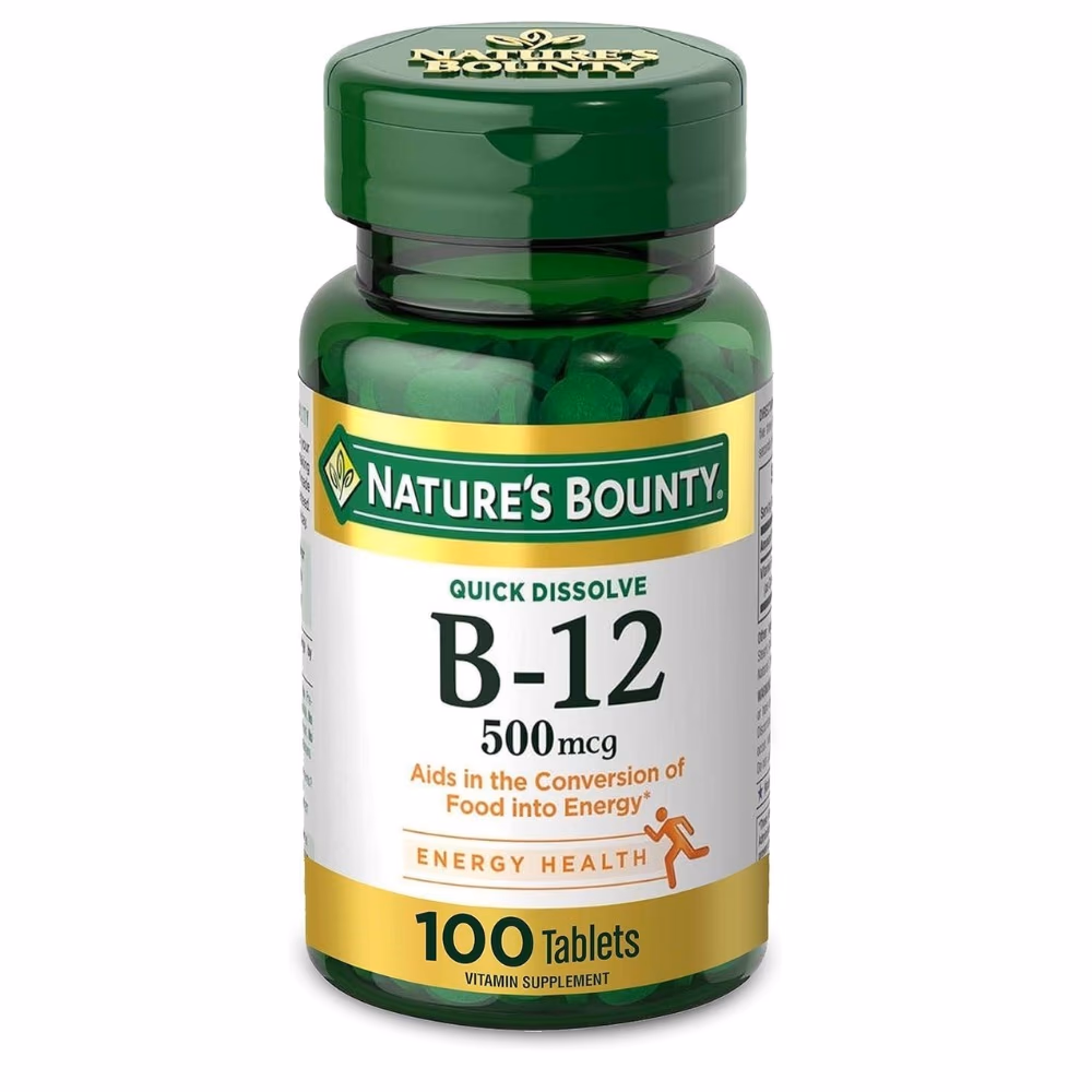 Nature's Bounty B12 500 mcg 100s 1
