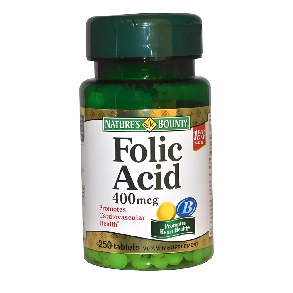 Nature’s Bounty Folic Acid 400mcg 250 Tablets  1