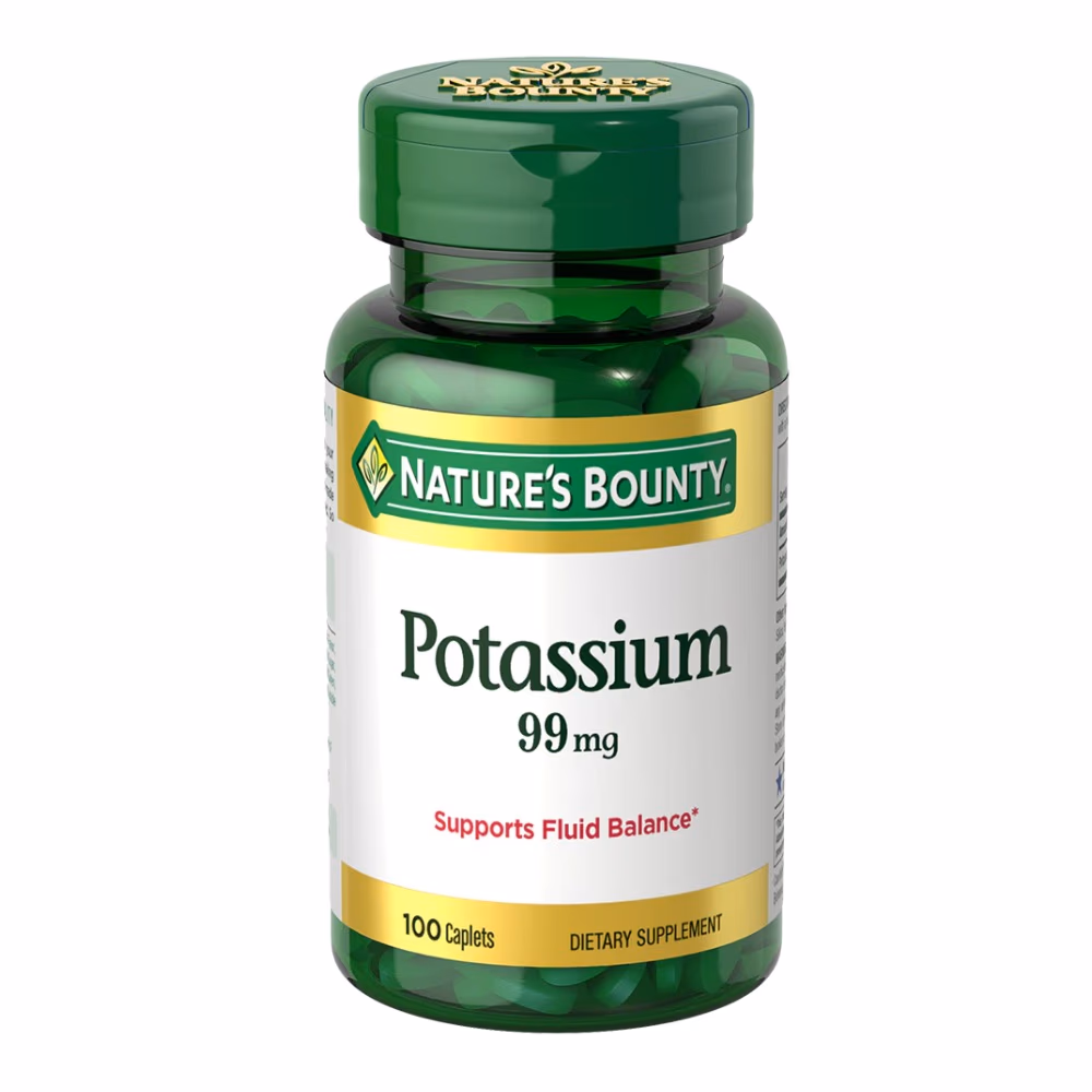 Natures Bounty Potassium Gluconate 99mg 100 Caplets