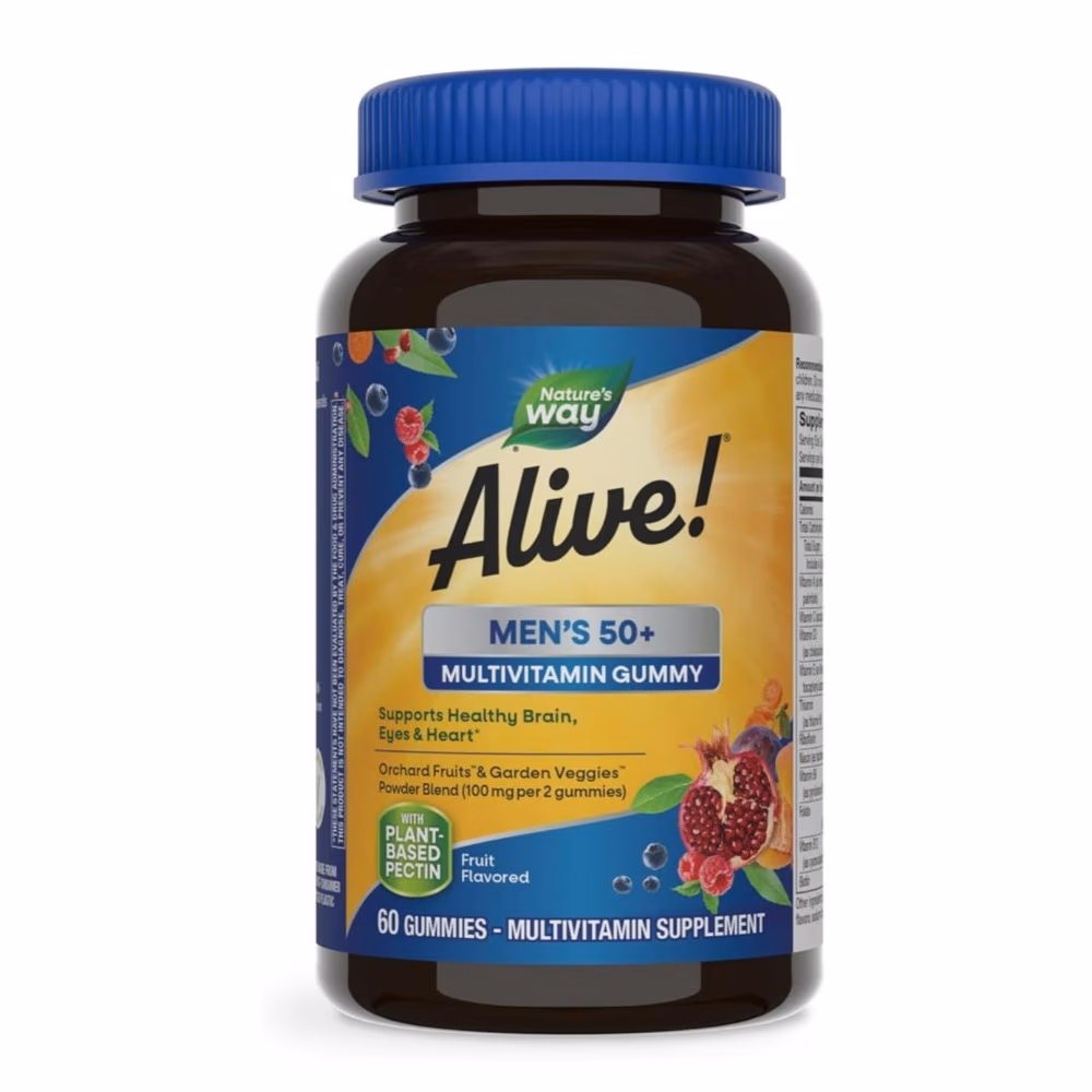 Nature's Way Alive Men's Multi 50+ 60 Gummies