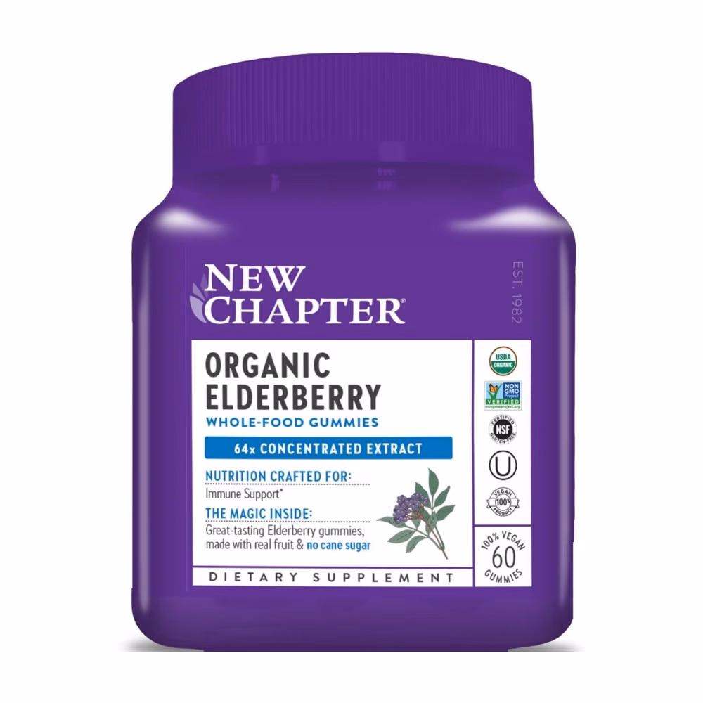 New Chapter Organic Elderberry 60 Gummies 1