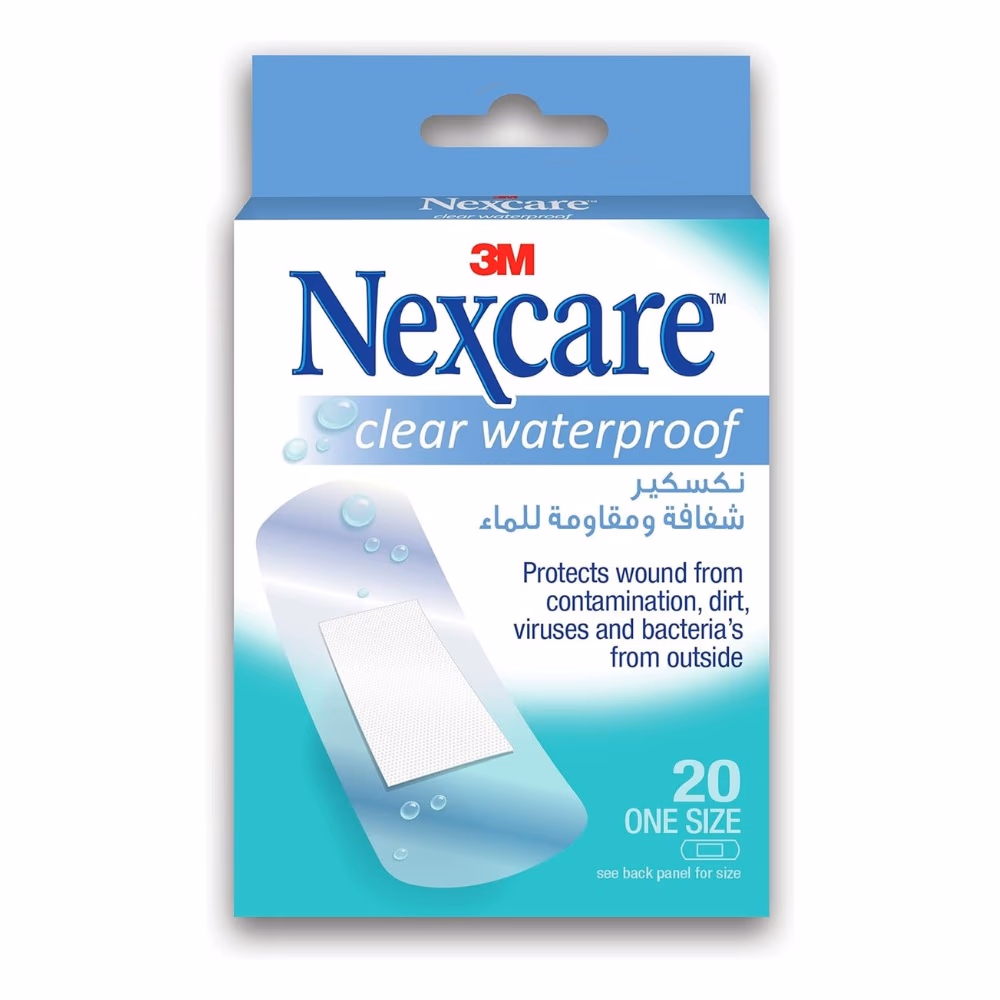Nexcare Clear Waterproof Bandages 20s
