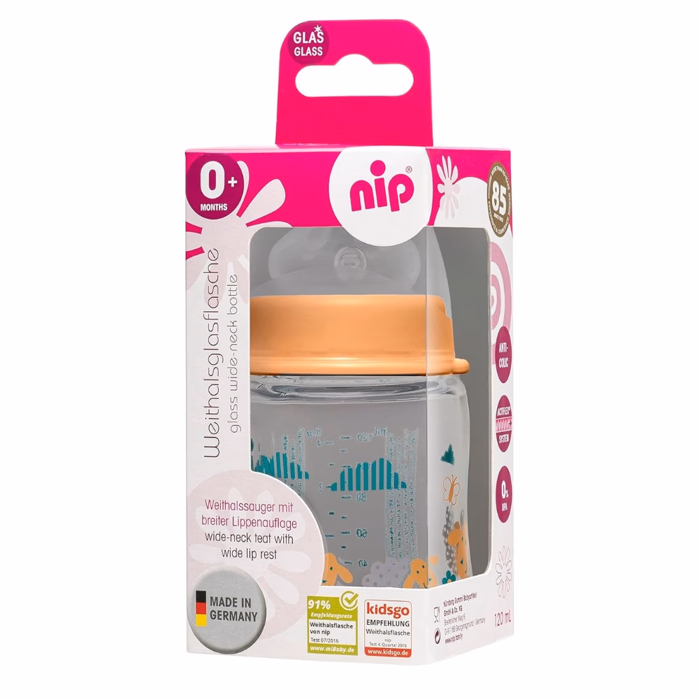 Nip Wide Neck Glass Bottle 1