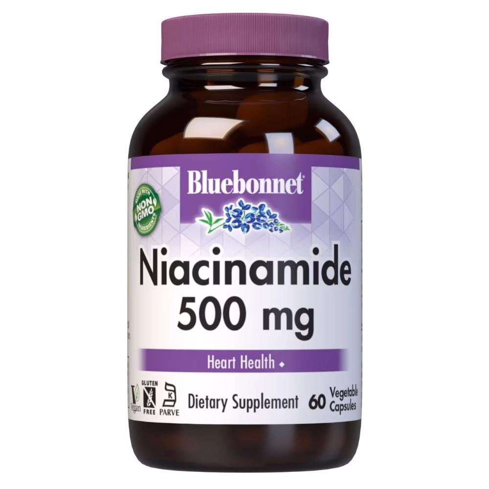 Bluebonnet Niacinamide 500mg 60 Caps