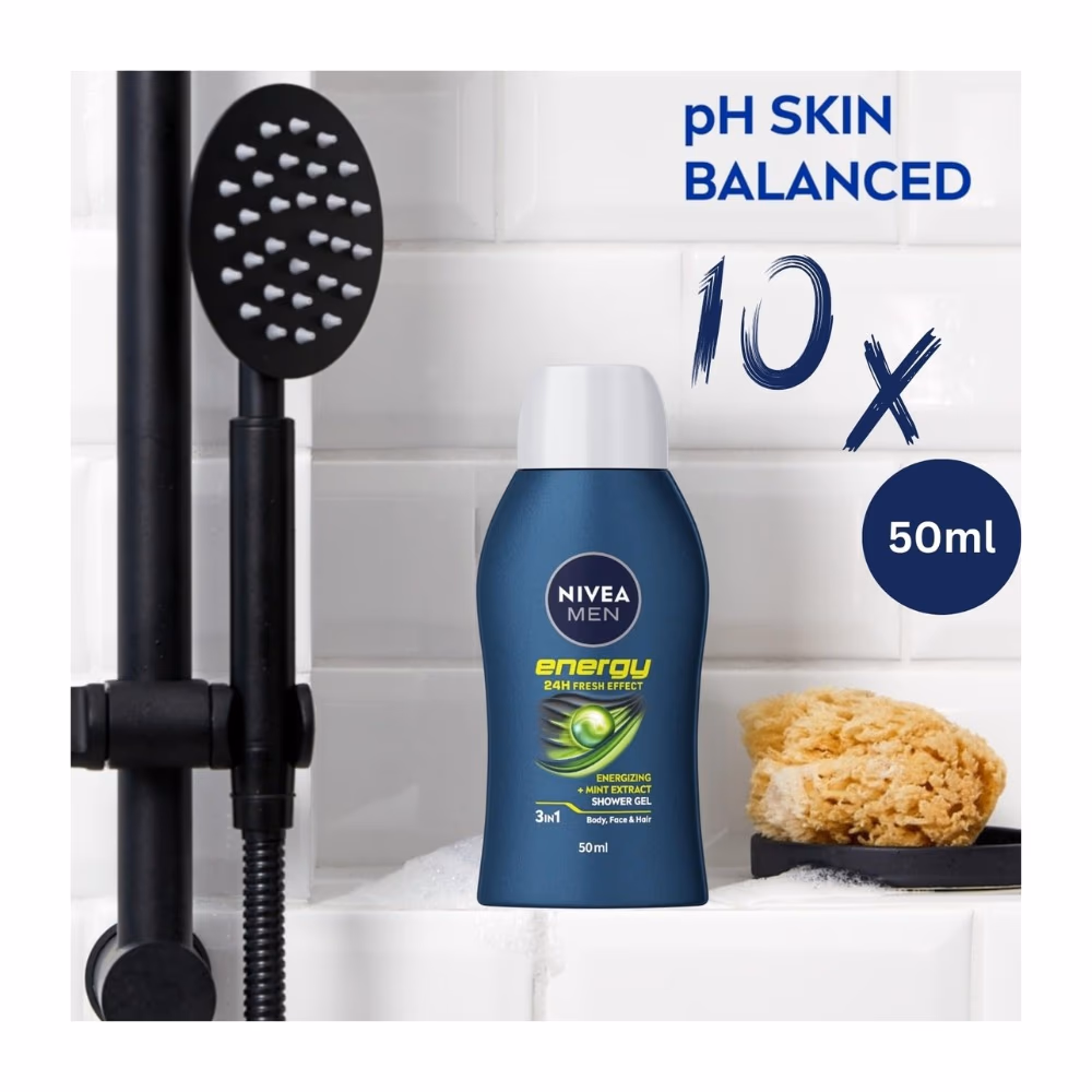 NIVEA Energy Shower Gel 50ml 2