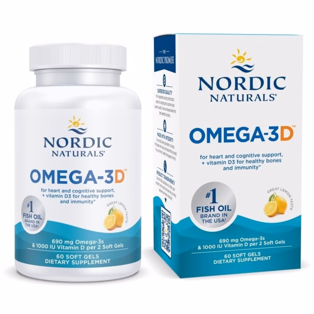 Nordic Omega 3D 60 Softgels 1