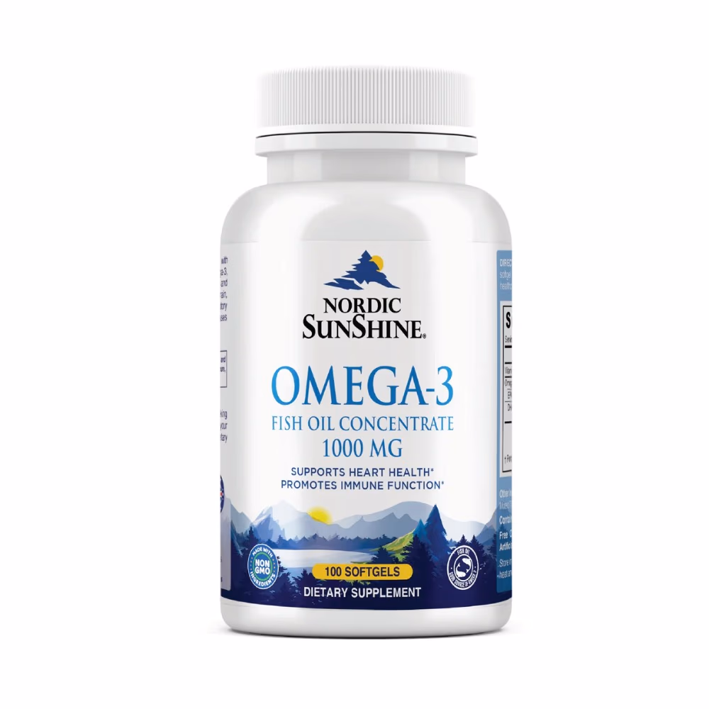 Nordic Sunshine Omega 3 1000mg - 100 Softgels