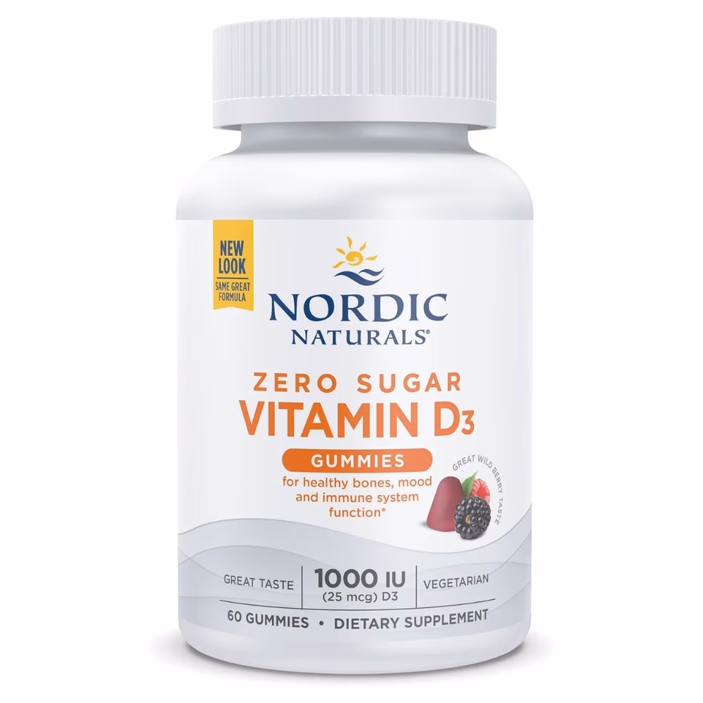 Nordic Zero Sugar Vitamin D3 1000IU 60 Gummies 1