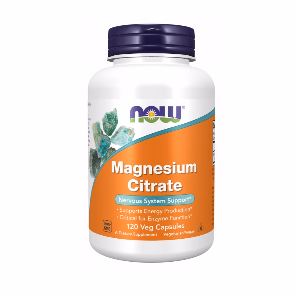 Now Magnesium Citrate 120 Veg Capsules 1