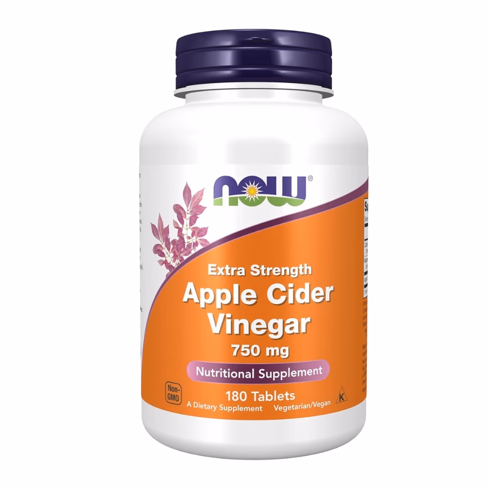 NOW Apple Cider Vinegar 750mg 180 Tabs