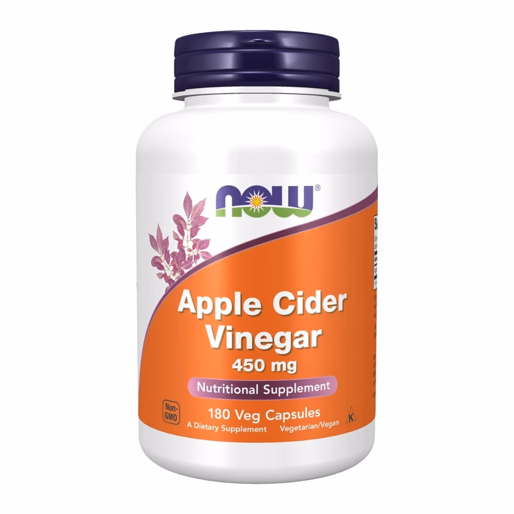 NOW Apple Cider Vinegar 450mg 180 Tabs 1