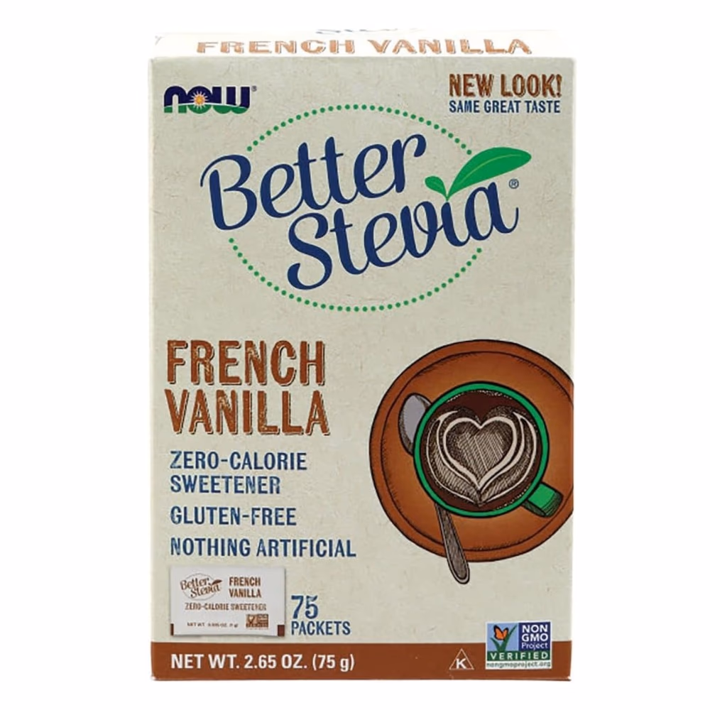 NOW Better Stevia French Vanilla 75 Packs 1