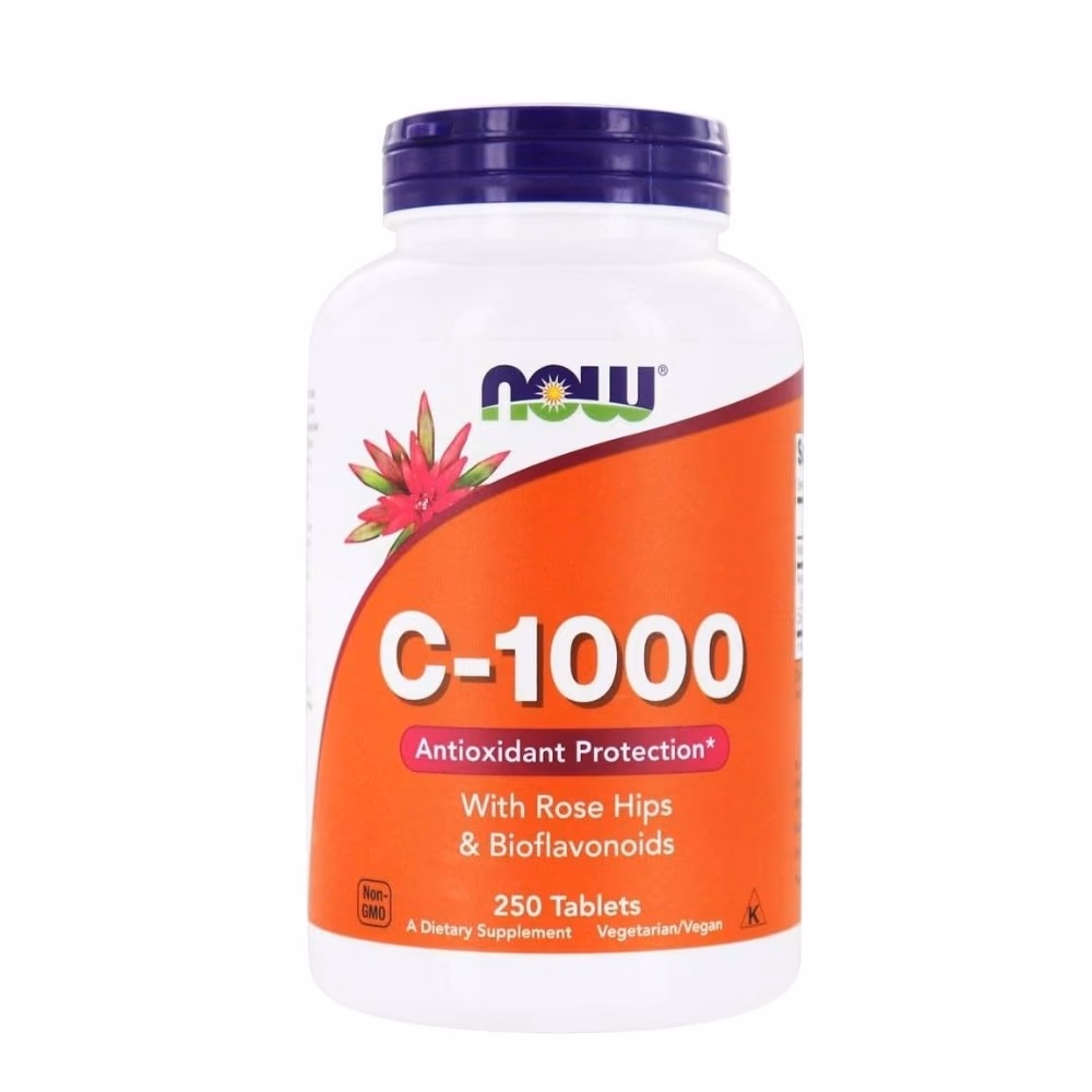 Now C-1000mg with Rose Hips Bioflavonoids - 250 Tablet