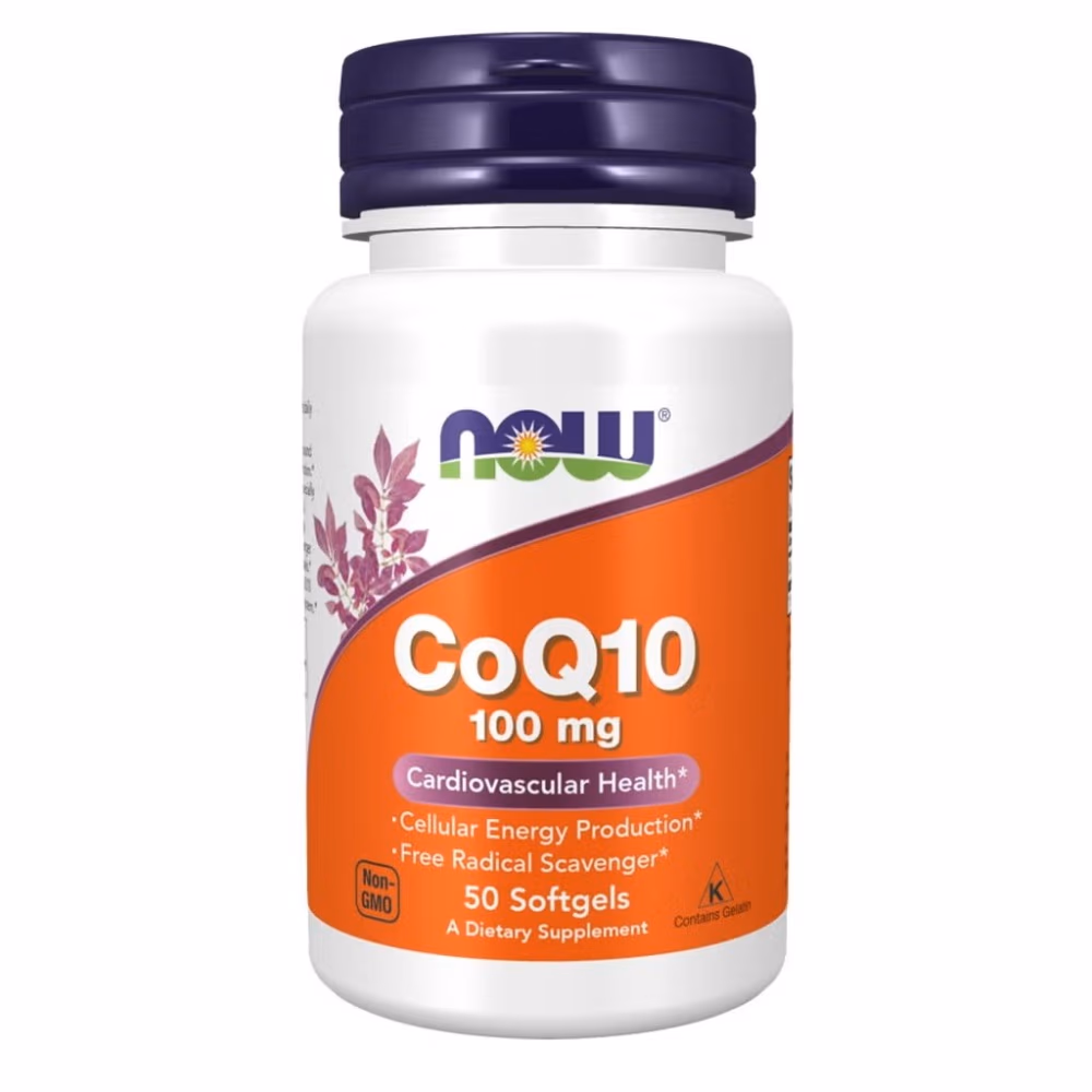 Now CoQ10 100mg 50 Softgels