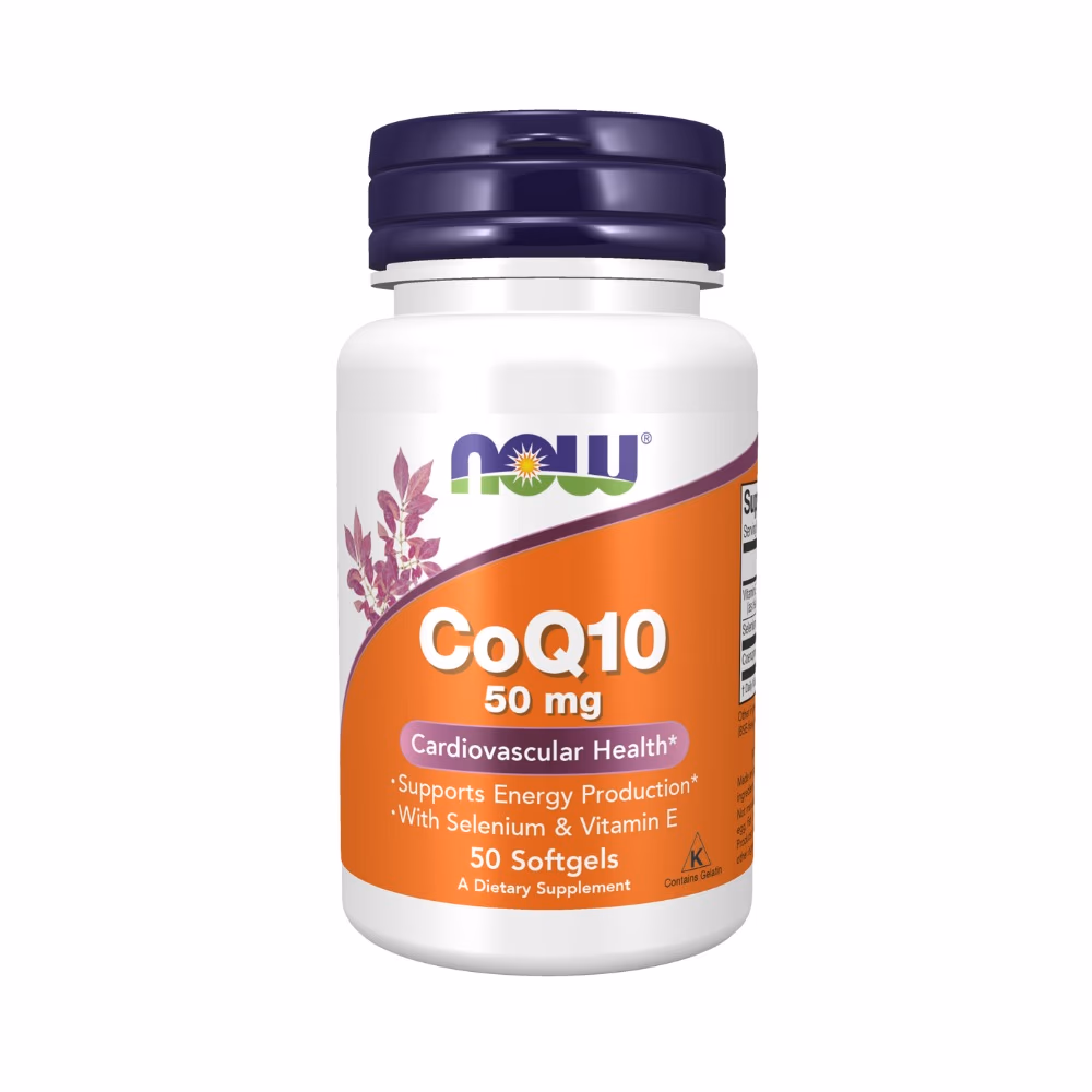 Now COQ 10 50MG with Vitamin E & Selenium 50 Softgels