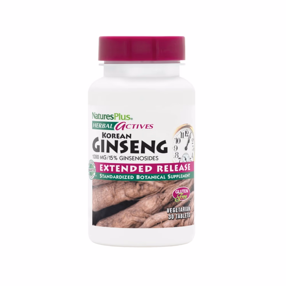 Nature's Plus Korean Ginseng 1000mg Ext Release 30 Tabs 1