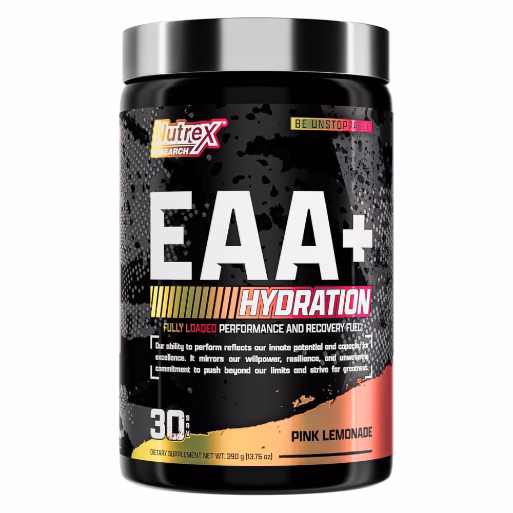 Nutrex EAA+ Hydration – Pink Lemonade – 390g | Essential Amino Acids & Electrolytes for Muscle Recovery & Performance 1
