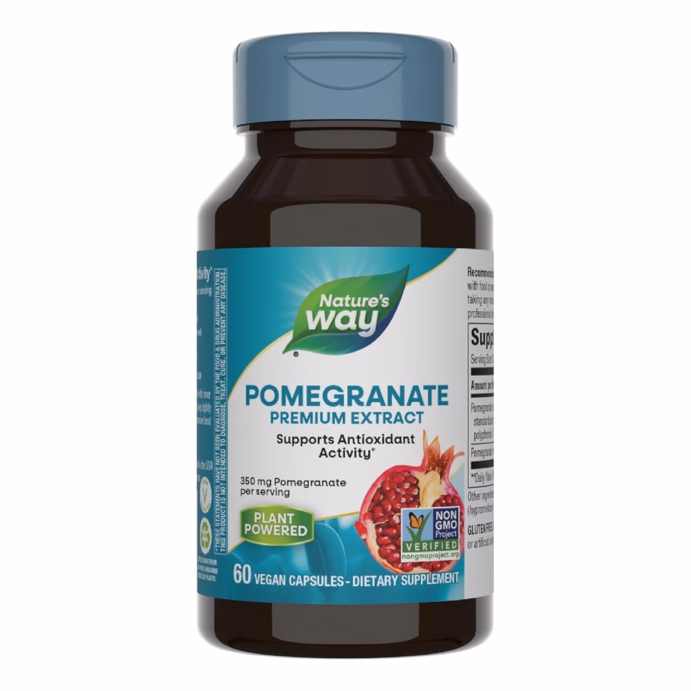 Nature's Way Pomegranate Standardized 60 Veg Capsules