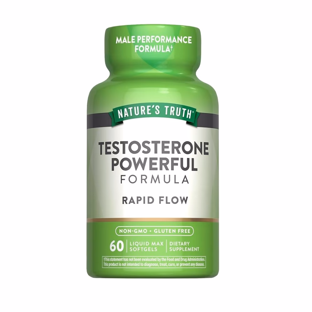 Nature’s Truth Testosterone Powerful Rapid Flow - 60 Softgels